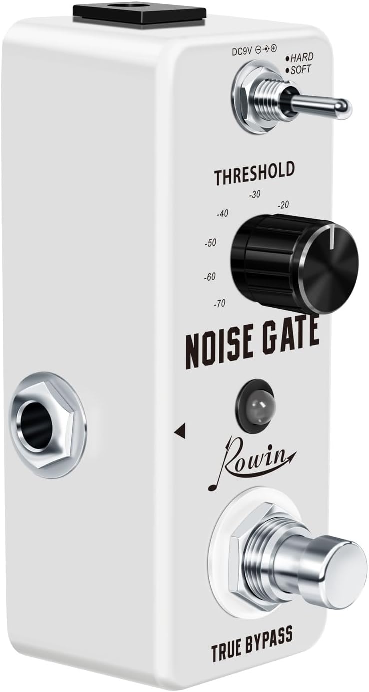 IOppWin Rowin LEF-319 Noise Gate Pedal - Dual Mode (Hard/Soft) Noise Reduction, Metal Shell, True Bypass, Compact Design (DC 9V Powered, Adapter not Included) - Image 3